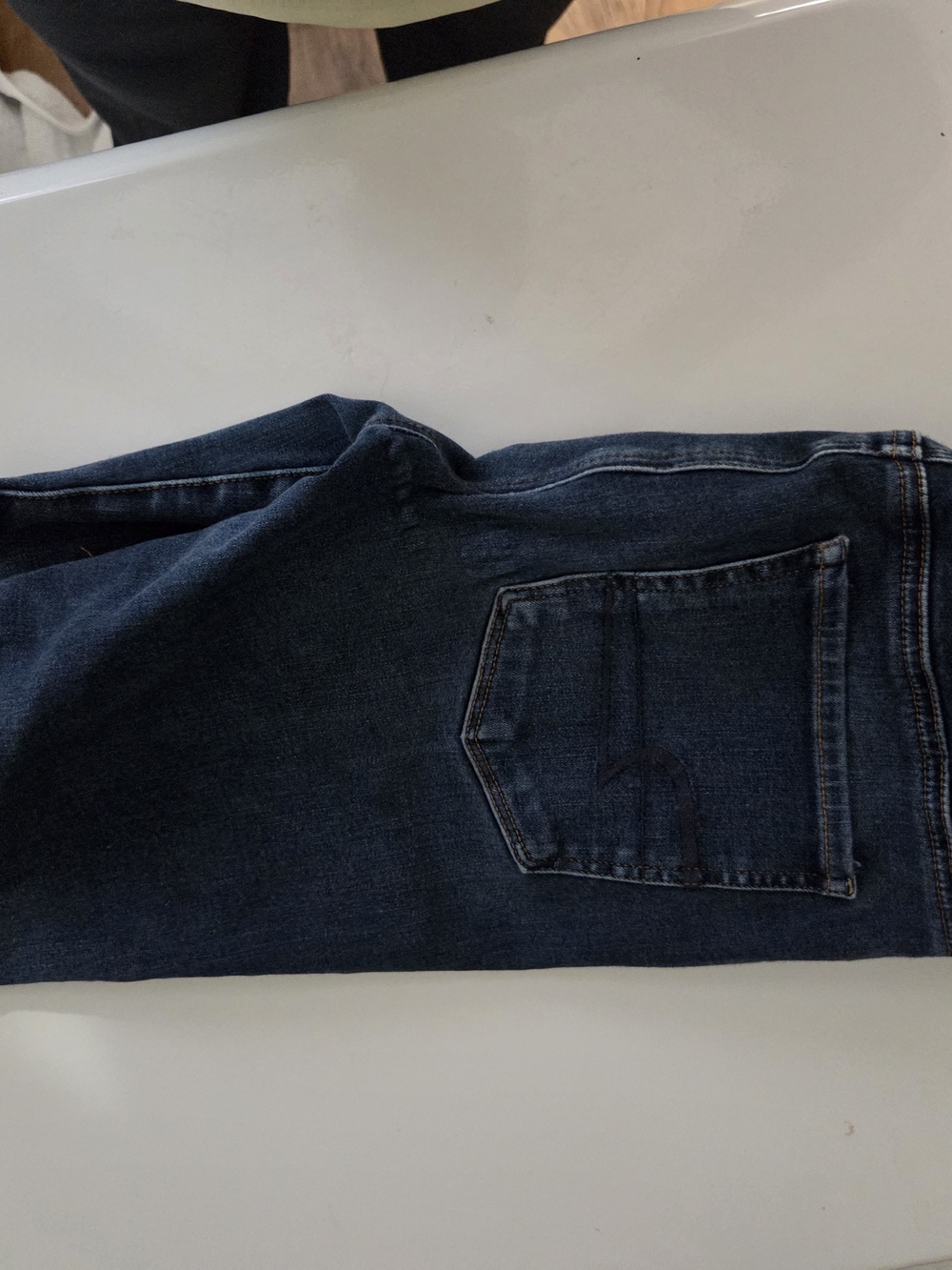 Banana Republic Women's Relaxed Dark Blue Denim Jeans